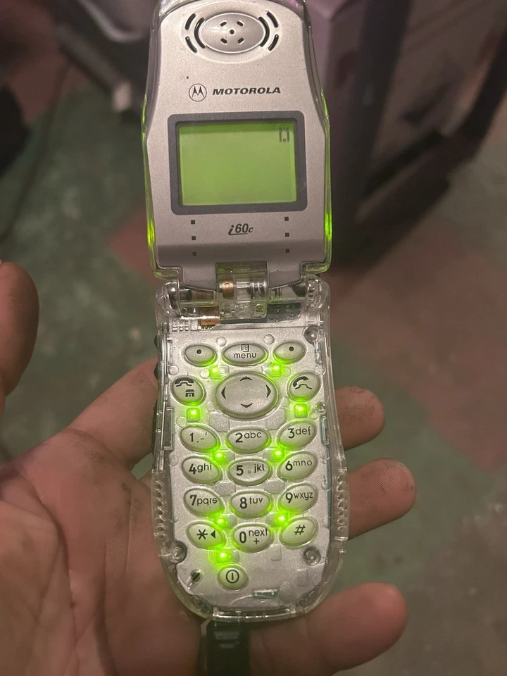 Motorola i60c Flip Nextel Limited Edition Clear With Playboy Led Flashing Batt. - Image 2 of 4