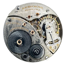 Antique 16s 1913 Elgin 19j Mechanical Railroad Pocket Watch Movement 372 USA