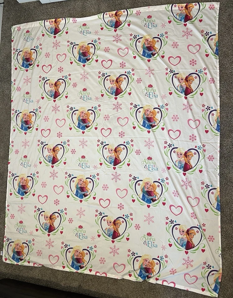 Disney Frozen Elsa/Anna Juego de cama completo de 4 piezas y manta de lana/REGALO DE NAVIDAD Foto 4 de 4