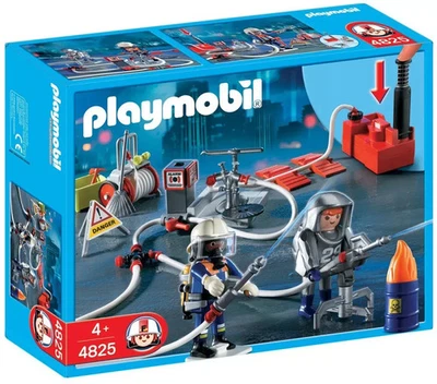 PLAYMOBIL 4825 Löschtrupp mit Druckpumpe Feuerwehr FIRE-FIGHTER mit Schlauch RAR - Bild 1 von 3