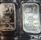 SILVERTOWNE 1oz. PROSPECTOR AND MULE .999 SILVER BAR BULLION (LOT OF 2) SEALED