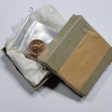 1954 US Mint Proof Set w/ Original Green OGP Box Unbroken Plastic Scarce *OV43