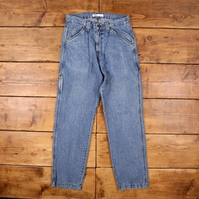 Levis Signature Carpenter Jeans 32x34 Blau Stonewash Zip Fly Mid Rise Denim