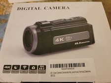 NEW 4KVideo Camera Camcorder 48MP UHD WiFi Digital Video Recorder Cam YouTube