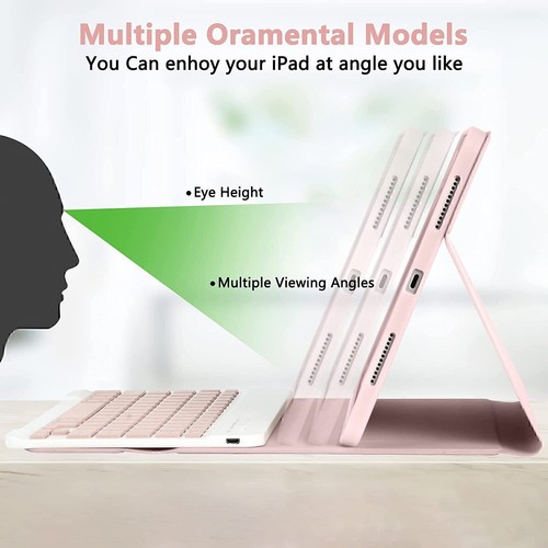 Keyboard Case Mouse For iPad 5/6/7/8/9/10/11th Gen Air 11 M3 2025 6/5/4th Pro 11 - Picture 16 of 64