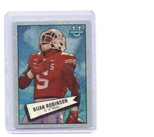 2022 Bowman University Chrome #52BF-18 Bijan Robinson 1952 Bowman