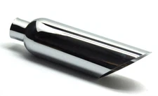 Exhaust Tip 5.00" Dia X 18.00" Long 2.50" Inlet W50018-250-ACPS Slant Angle Cut 