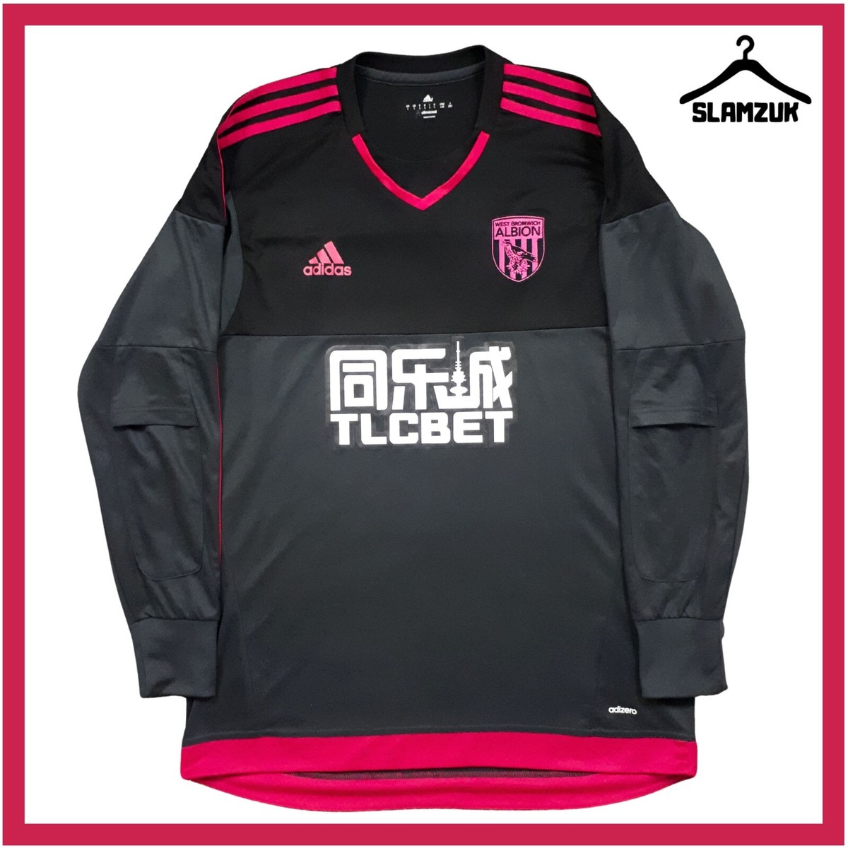 West Bromwich Albion Football Shirt Large Goalkeeper Jersey WBA