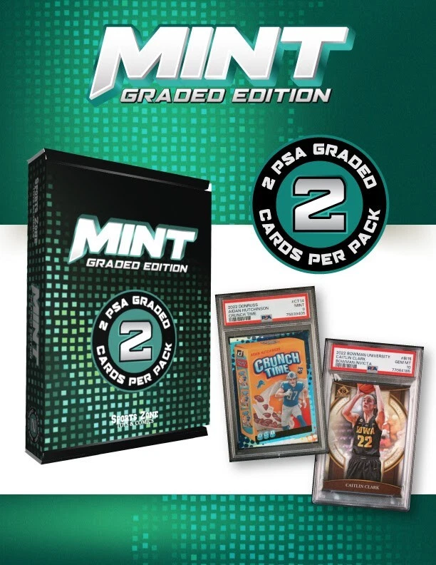 Paquete graduado de todos los deportes edición Rookie 2022 como nuevo 1 PSA o BGS & 1 CSG