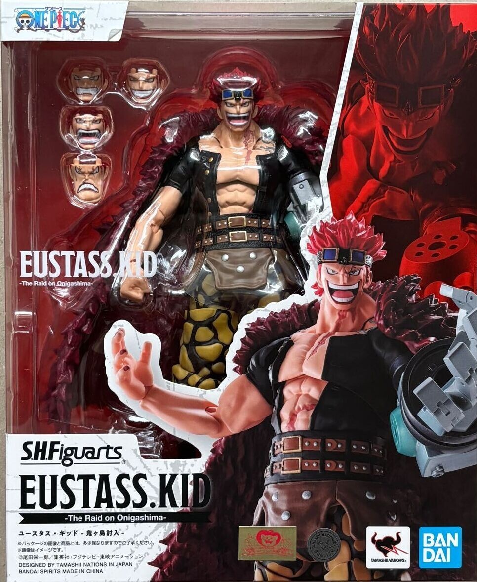 NEW Bandai S.H.Figuarts Eustass Kid The Raid on Onigashima