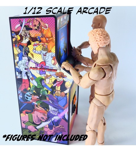 Super Action Stuff Cats w/ Knives Arcade Game On! 1/12 Action Figure Accessories - Picture 8 of 23