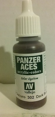 Vallejo 17ml acrylic paint  70.302 Dark Rust.