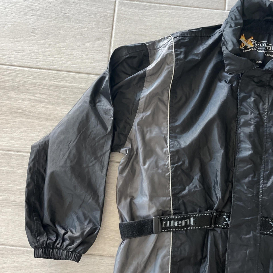 Xelement Advanced Summer Fall Motorcycle Gear Jacket Black Gray Sz 2XL W/ Hoodie - Image 3 of 4