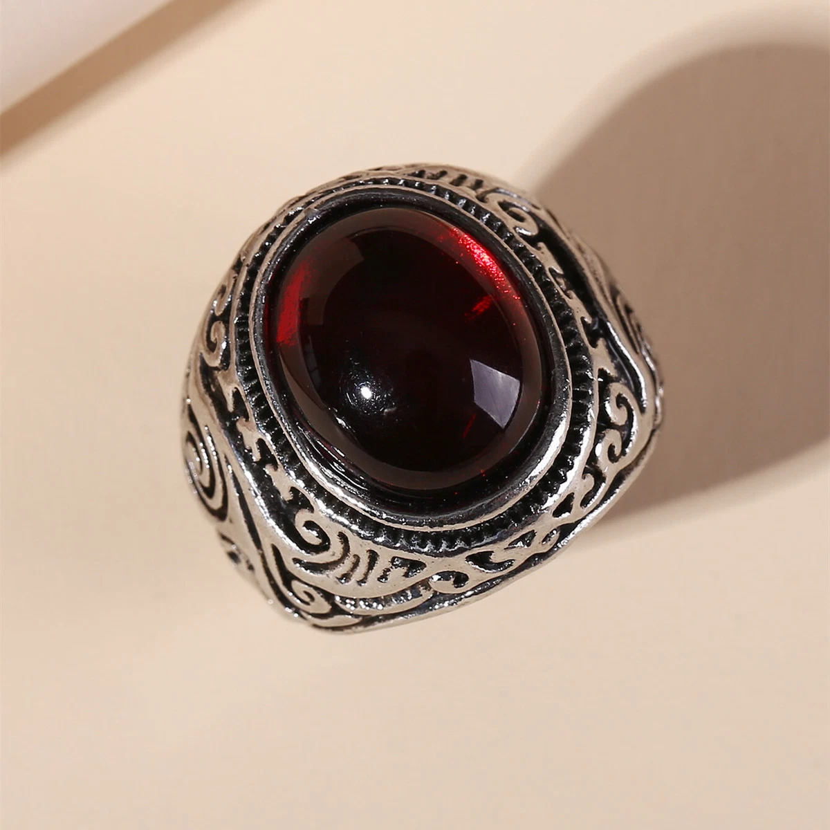 Turquoise and ruby ring discount