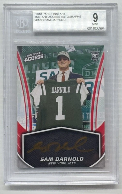 Sam Darnold Panini Instant NFL Instant Access Autographs #IASD Green