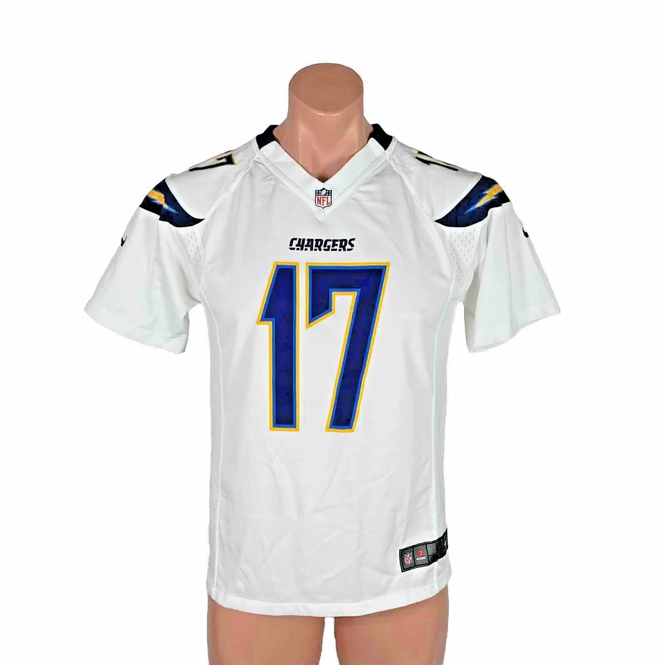 Футболка Nike Chargers Phillip Rivers новая с ценниками молодежная L белые болты AFC NFL SD LA - Изображение 2 из 4