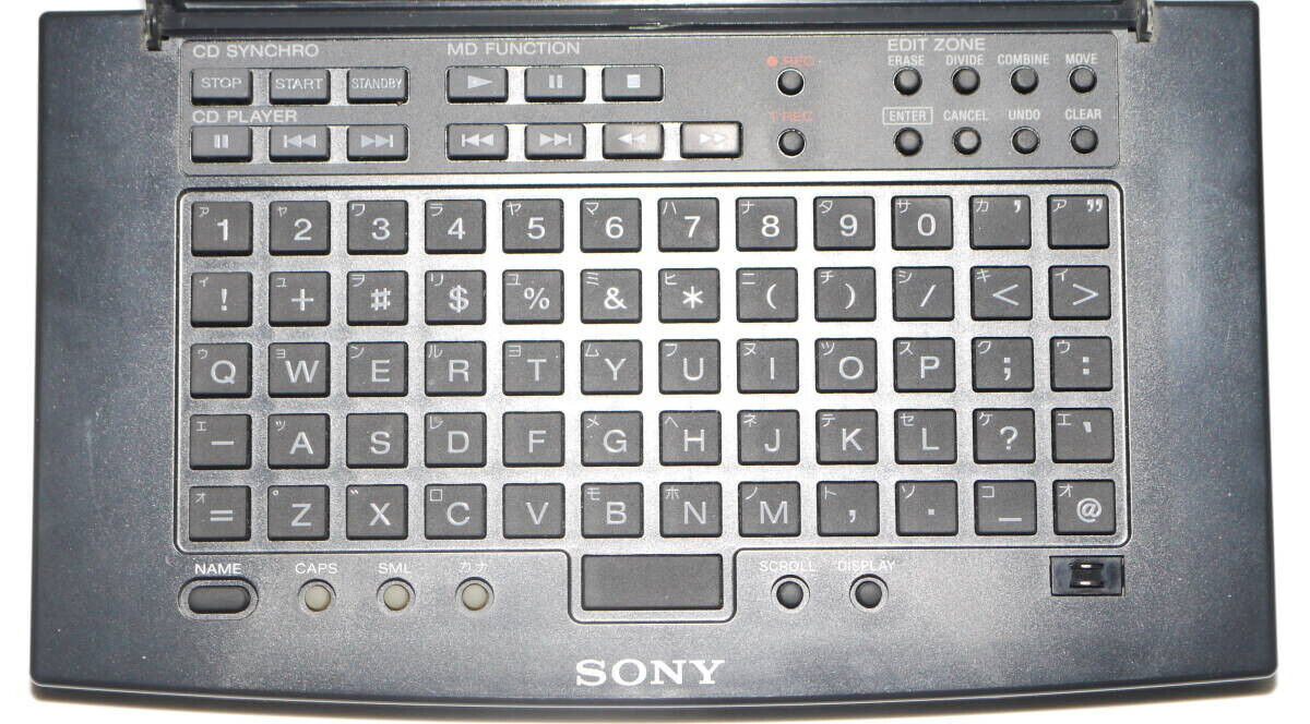 SONY RM-D20P Mini Disc Keyboard Remote Commander TOC Edit SONY RM-D20P Mini Disc Keyboard Remote Commander TOC Edit