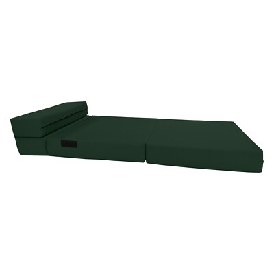 Lounger Folding Foam Mattresses, Convertible Sleepover Bed, 6 x 32 x 80, Hunter
