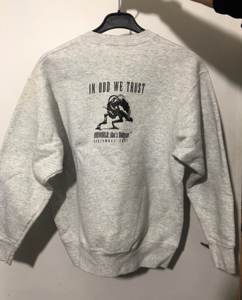RARE Vintage 1997 ODDWORLD Abe's Oddysee Sweatshirt Promo Shirt | eBay
