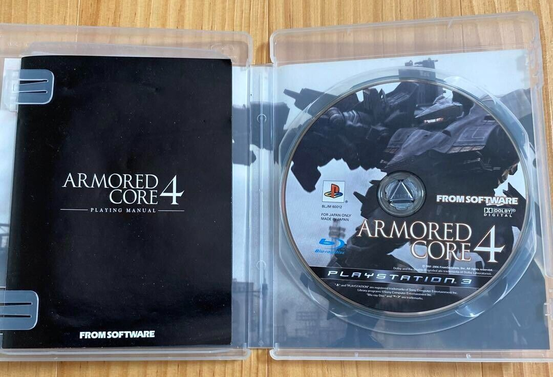 プレスリ Armored Core 4 Sony PlayStation 3 PS3 FROM Software Japanese