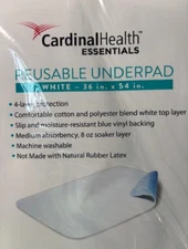 Cardinal Health Essentials Reusable Underpad, ZRUP3654R, Size 36X54 in. 1 Pad