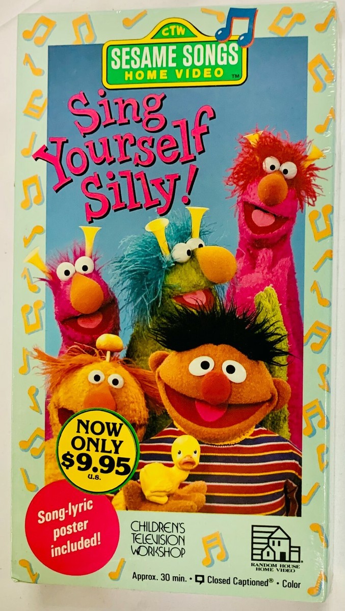 Sesame Street: Sing Yourself Silly (VHS, 1990) New Factory
