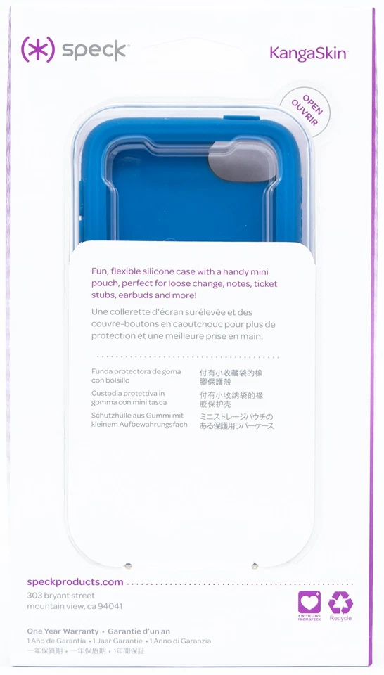 Speck Kangaskin Blue Soft Touch Case for iPod Touch 5th Generation Device - Image 2 of 2