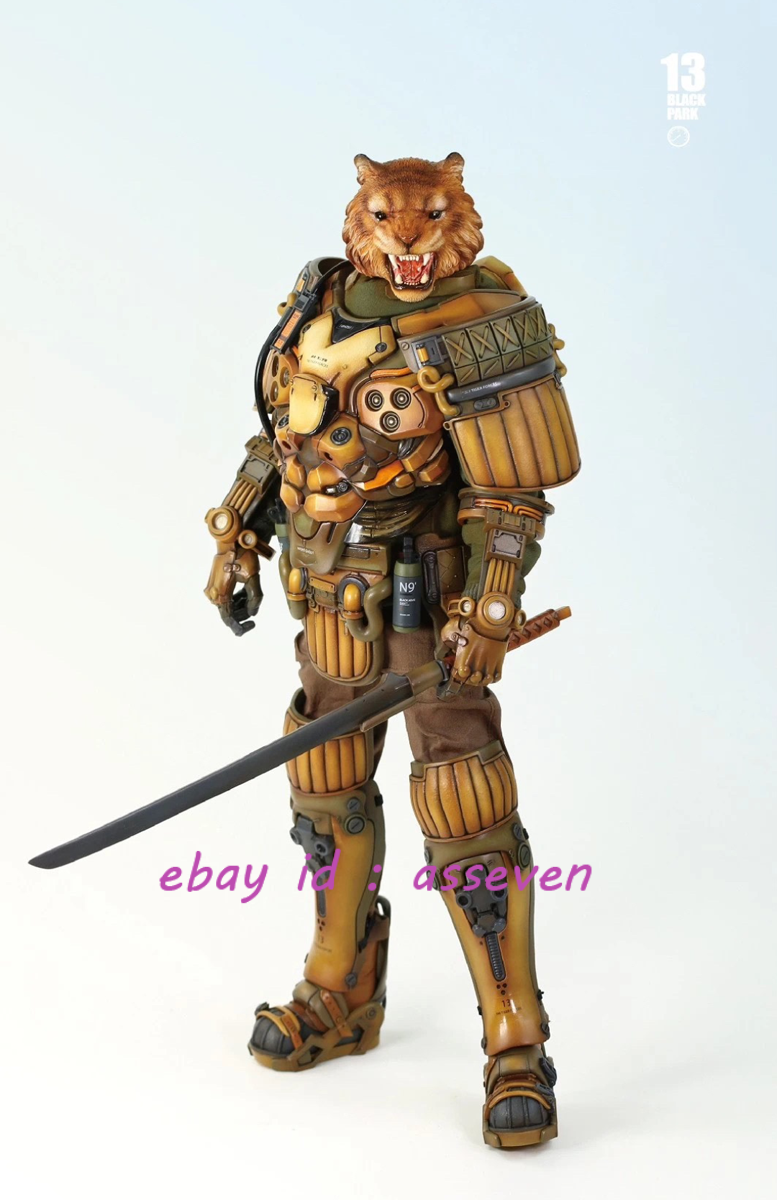 Black 13 park 1/6 Tiger Head Red Tiger Collectible Action Figure