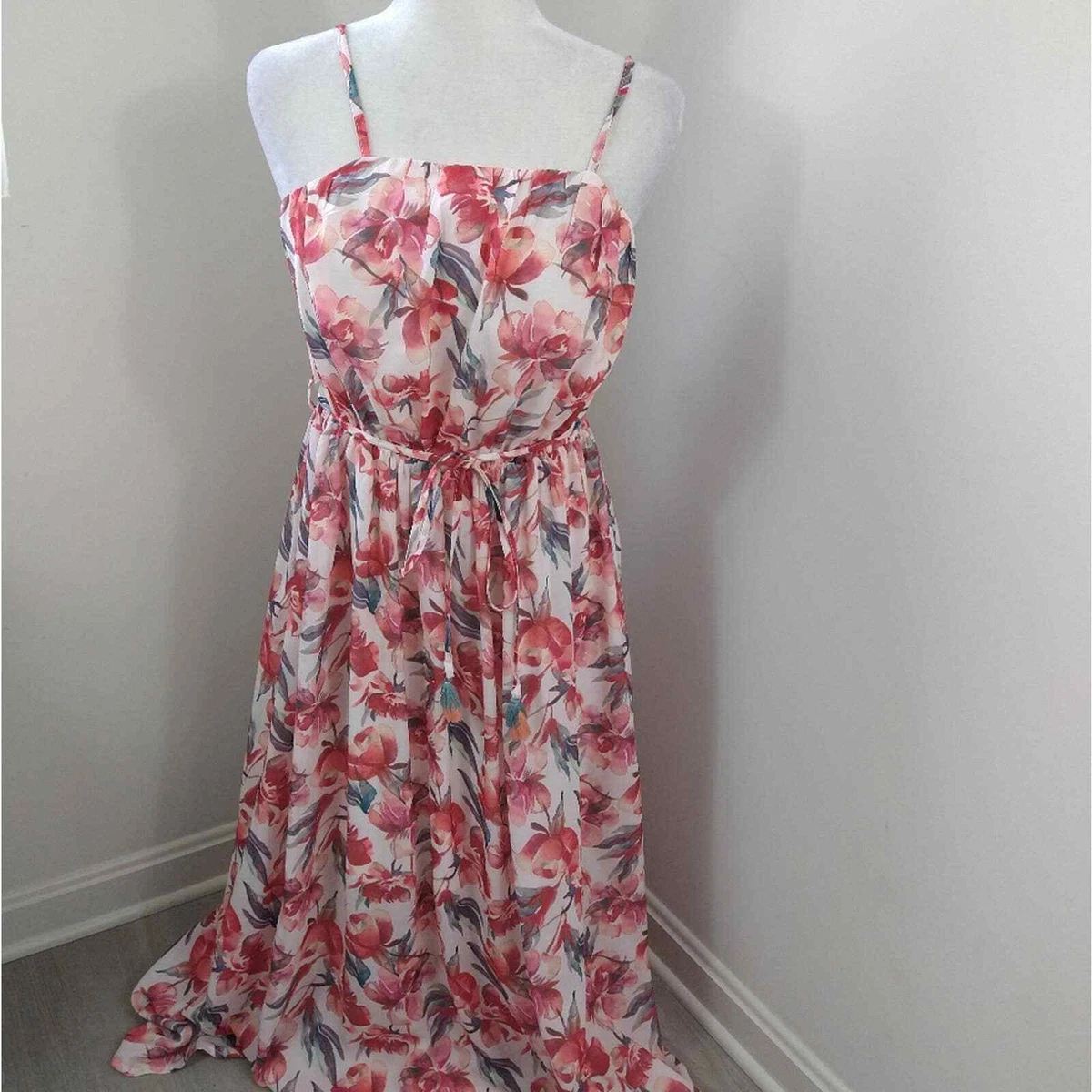 Blush pink casual maxi dress top