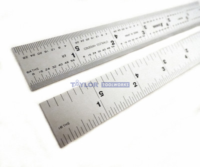 #ad Shinwa 36quot; Rigid Zero Glare 4R Machinist Rule Ruler 1 8 1 16 1 32 1 64 3001E $109.99