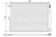 Valeo 822616 condenser, air conditioning for Jeep