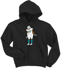 Black Jaylen Waddle Penguin jersey Hooded Sweatshirt Hoodie