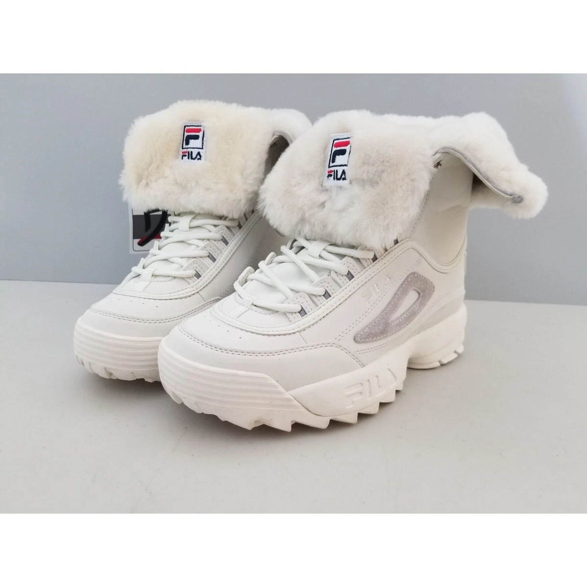 Ontvangst Monumentaal Accumulatie FILA Disruptor Shearling Boots in White Cream Womens Size 8 39 | eBay Ontvangst Monumentaal Accumulatie FILA Disruptor Shearling Boots in White Cream Womens Size 8 39 | eBay