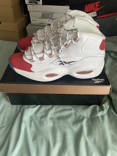 Size 11.5 - Reebok Question Mid OG 2020 Red Toe