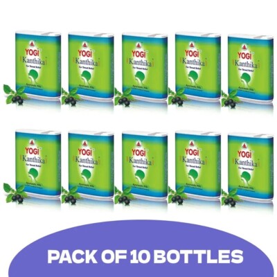 10 x Yogi Kanthika Pills for Throat Relief, Ayurvedic Pills 140 Pills Sugar Free