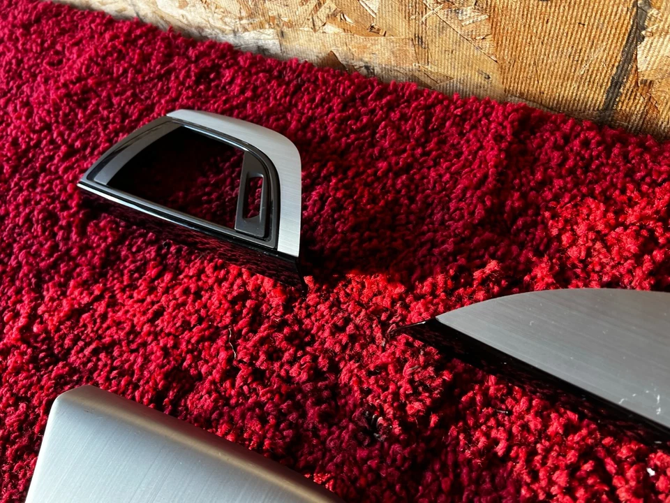 BMW 14-21 F22 ALUMINIO CEPILLADO PLATA MOLDURA TABLERO PUERTA CONSOLA JUEGO MOLDURAS OEM 76K Foto 4 de 4