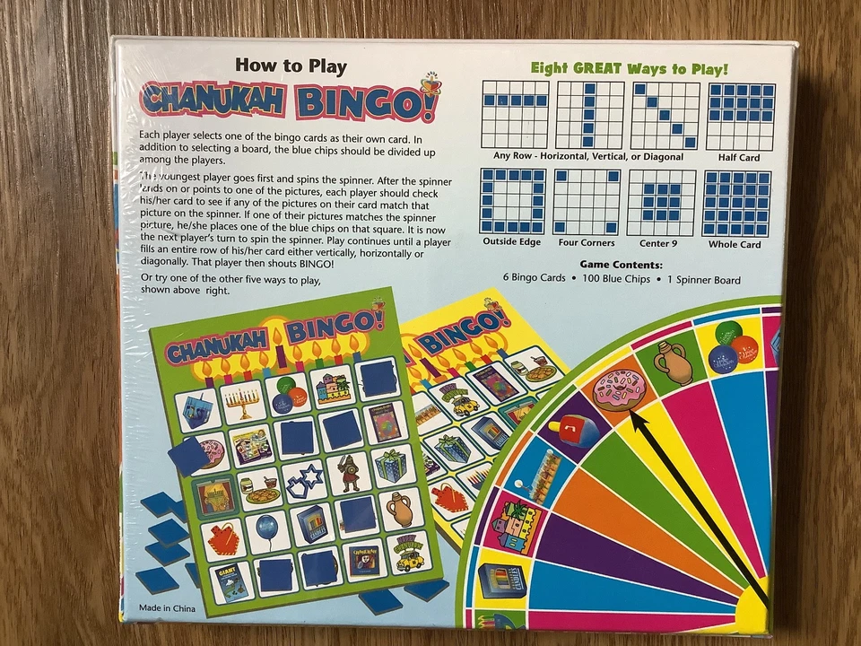 Chanukah Bingo Game  JET 2015 Jewish Educational Toys Brand NEW Sealed - Image 2 of 2