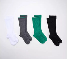 Tommie Copper 4Pk Cozy Fit Compression Socks Green - Large