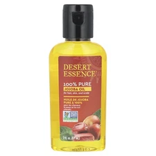 Desert Essence 100 Pure Jojoba Oil 2 fl oz 60 ml Alcohol-Free, Cruelty-Free, No