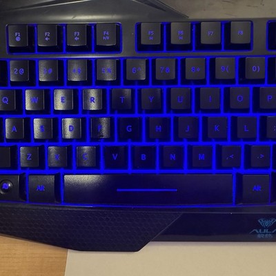 AULA Be Fire Sapphire KEY CAPS PARTS ONLY Mechanical Gaming WIRED Backlit