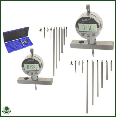 Digital Electronic Depth Gauge 0-22 Inch Measuring Range 0.0005 Inch Resolution