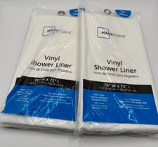 Mainstays Vinyl Shower Liner, 70 x 72 in., White