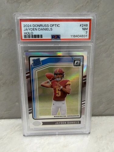 2024 Panini Donruss Optic - Rated Rookie Jayden Daniels #248 Holo Prizm PSA 7