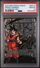 2026-08-15 · $186 · PSA 10 Son Goku Energy Marker E01-01 Alternate Art Foil Promo English 
