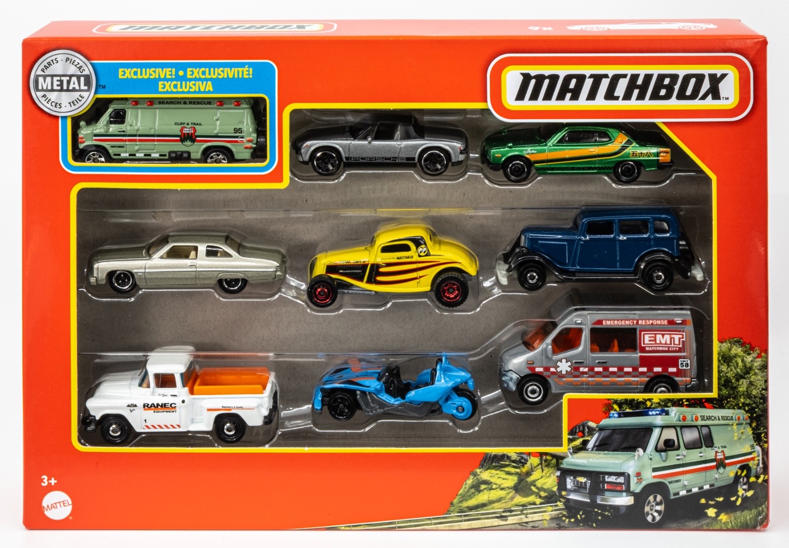 2021 Matchbox 9-Pack w/Exclusive '95 Chevy G20 Van | FOREST RGR | BIKE ...