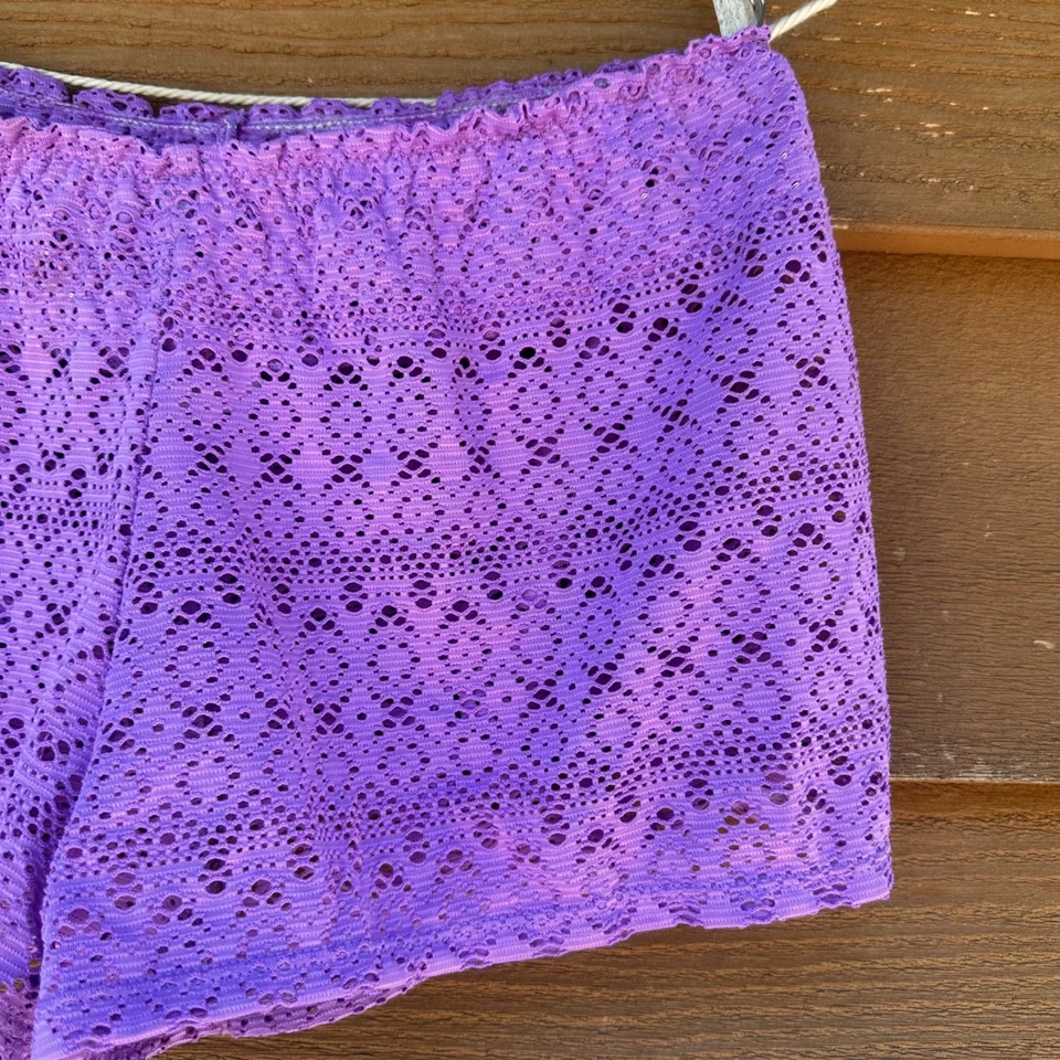 Pantalones cortos de natación Circo Girls XL 14/16 púrpura de encaje Foto 2 de 4