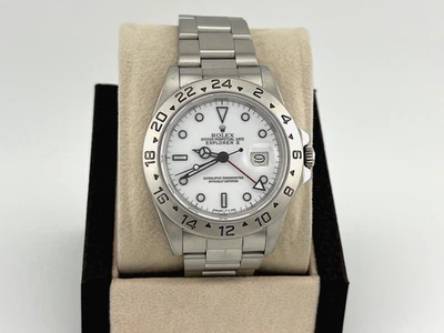 Rolex Explorer II 16550 40mm White Polar Dial Stainless Steel 1986 - Image 1 of 4