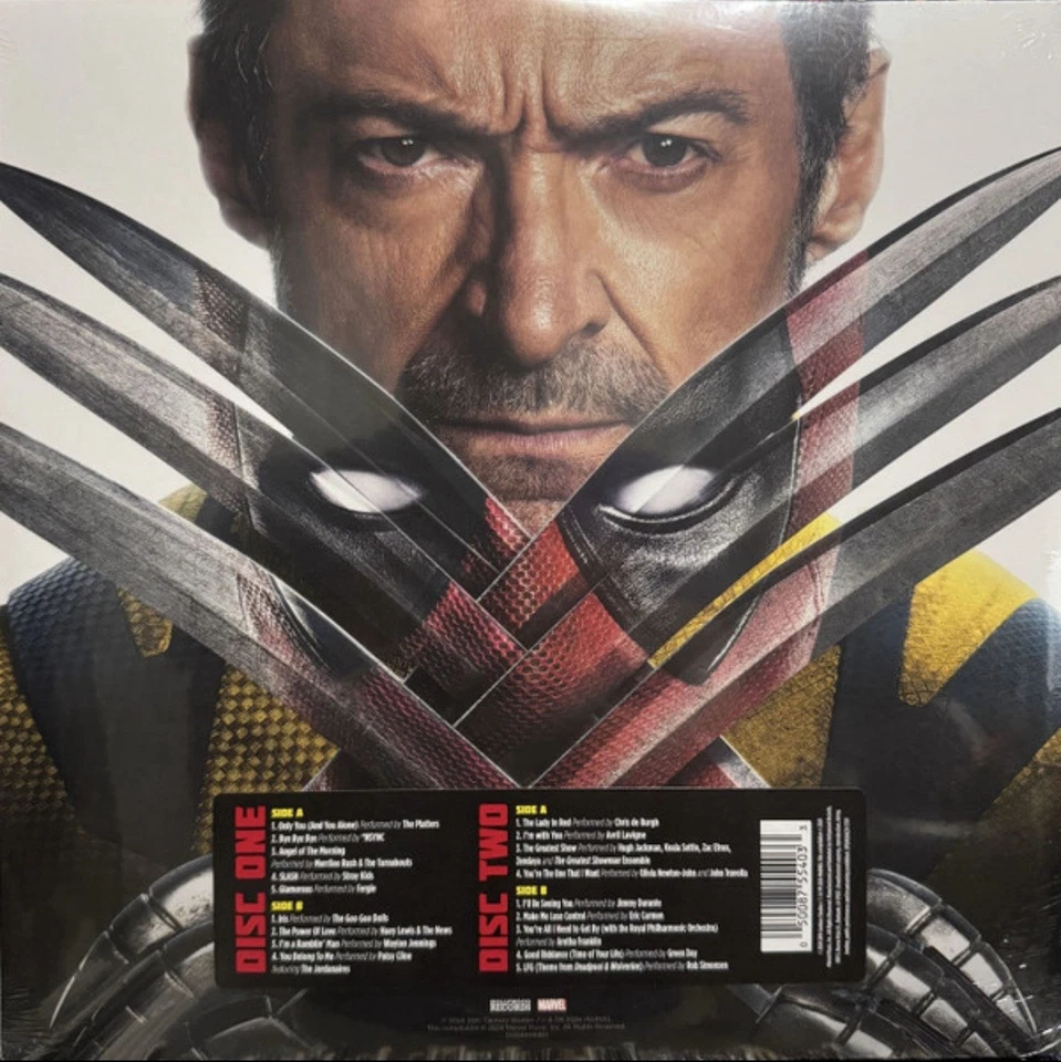 Deadpool & Wolverine Motion Picture Movie Soundtrack 2 LP Red Vinyl Record NEW - Image 2 of 2