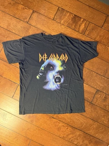Def Leppard Hysteria T Shirt Original Concert R 1980s vintage concert t-shirt, vintage, size XL, single stitch, B+ condition