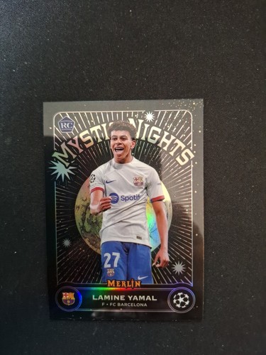 2023-24 Topps Merlin UEFA Lamine Yamal #MN-8 RC Mystic Nights